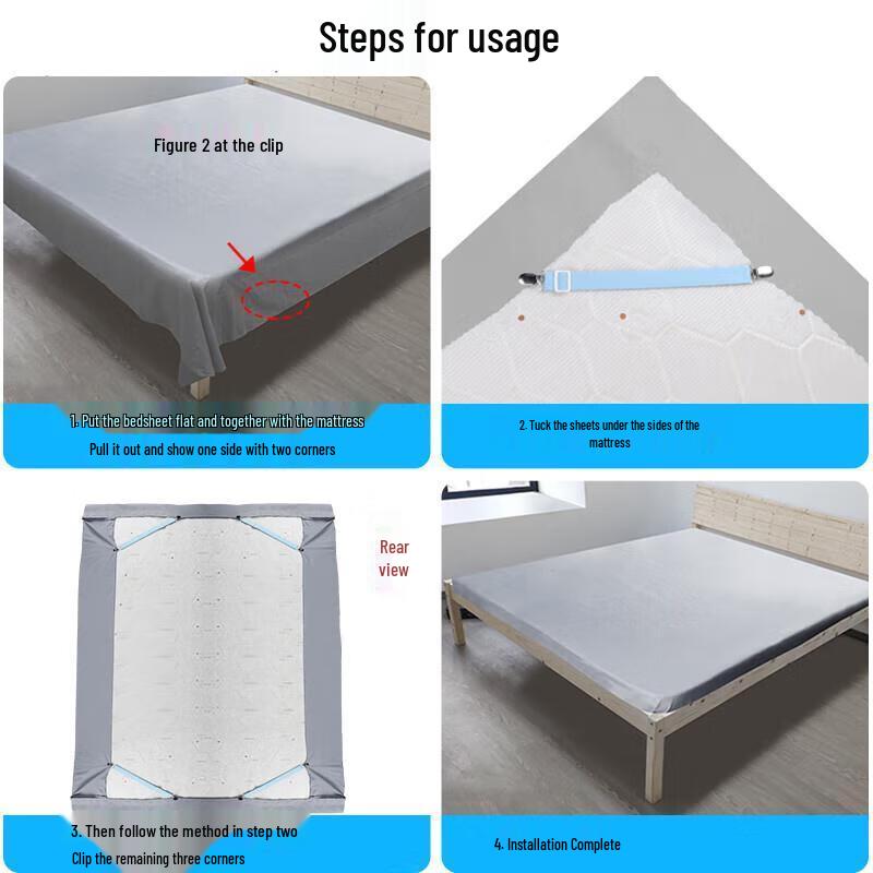 Niewidoczne uchwyty do prześcieradeł i pokrowców na sofę