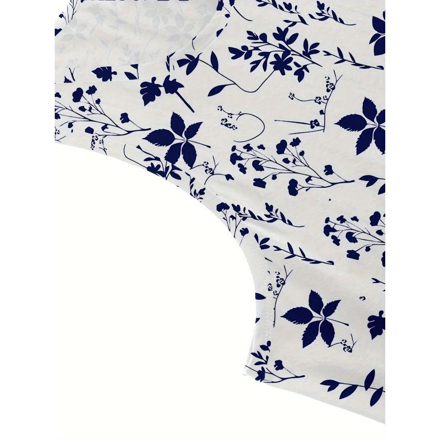 Damen Freizeit Maxikleid mit Blumendruck Kurzarm Rundhalsausschnitt Kleid Bohemian Strandurlaubskleid Y2k Damenkleidung T-Shirt Top