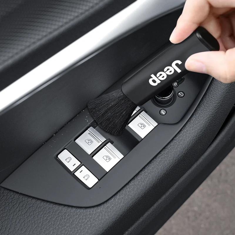 Für Jeep Auto Lüftungsschlitz Reinigungsbürste Auto Innenraum Staubentfernungs Werkzeug Tuch Für Jeep Renegade Wagoneer Avenger Recon Wrangler