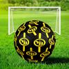 BSC Football Yellow And Black Unity Soccer Ball Size 5 Soccer Ball, Machine-stitched, Durable, Suitable for Training and Matches Fan Gift