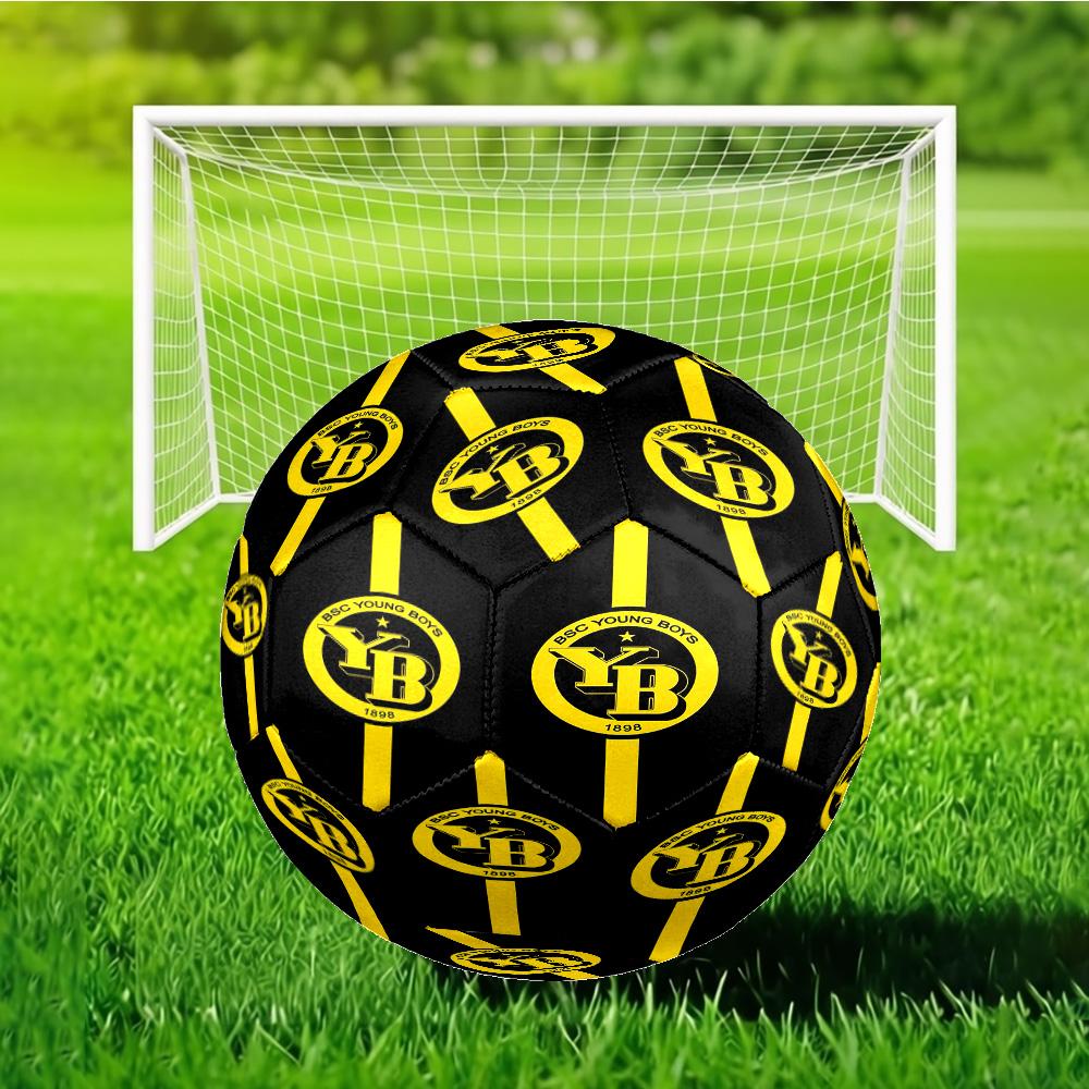 BSC Football Yellow And Black Unity Soccer Ball Size 5 Soccer Ball, Machine-stitched, Durable, Suitable for Training and Matches Fan Gift