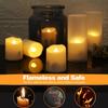 Rechargeable Tea Light Candles with Remote Realistic Flameless Flickering Tealight Electronic Candles for Halloween Christmas