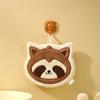 Hanging Hand Towel Cute Cartoon Animal Coral Fleece Hand Towel Double-layer Sponge Super Strong Water Absorption Quick Drying Multifunctional Towel