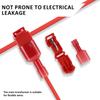 480PCS T-Tap Wire Connectors Self-Stripping Quick Splice Electrical Wire Terminals Insulated Male Quick Disconnect Spade Termina