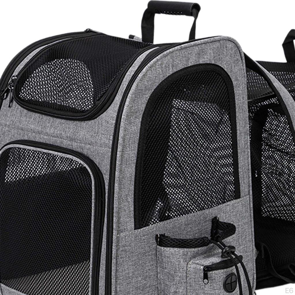 Dog Backpack Carrier,Pet Travel Bag,Expandable Large Capacity Carrying Bag for Small Dogs and