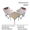 Xiannoudorji Portable Three-Piece Outdoor Folding Table and Chair Set for Camping and Picnics