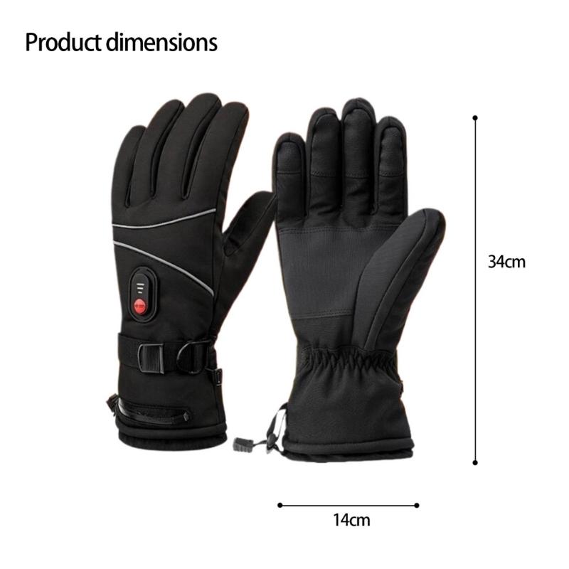 Winter Heated Gloves Waterproof Cold Weather Outdoor Sports USB Powered