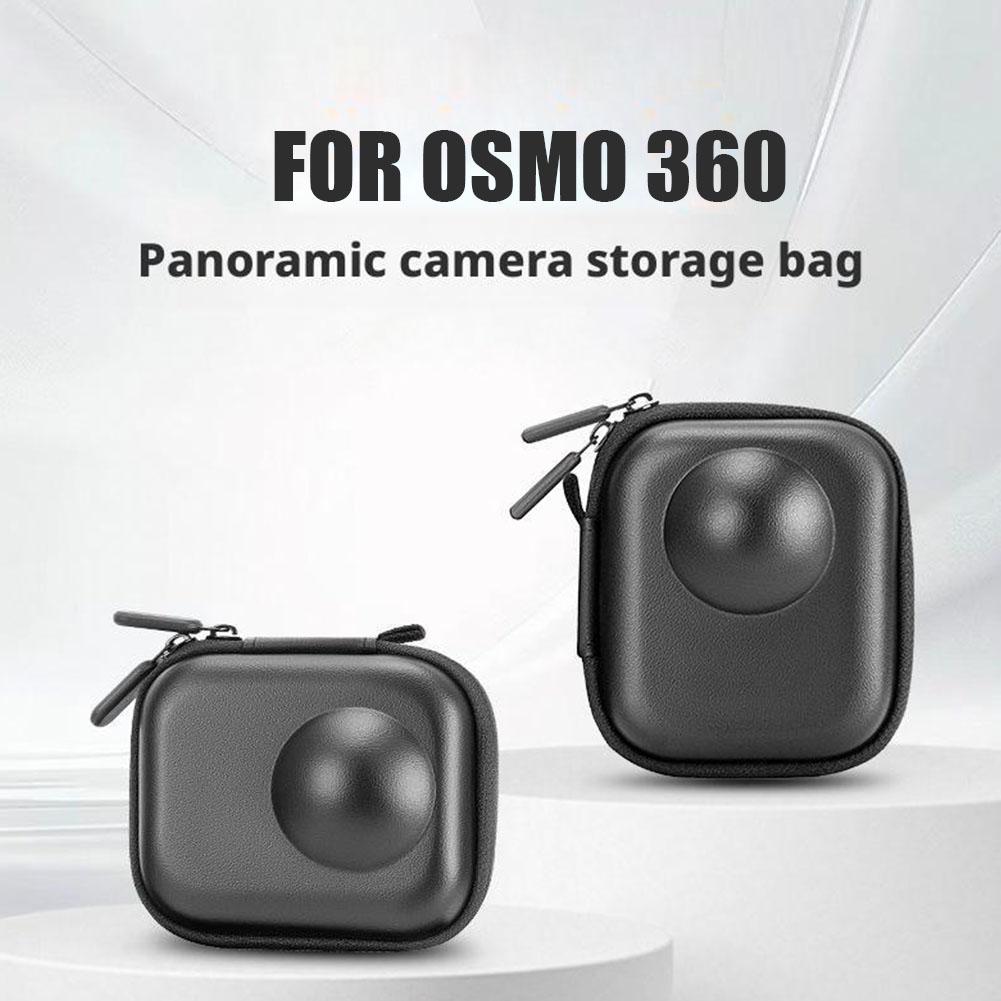For DJI OSMO 360 Mini Storage Bag Panoramic Camera Hard Shell Anti Fall Waterproof Sports Camera Protective Accessory With Zippe