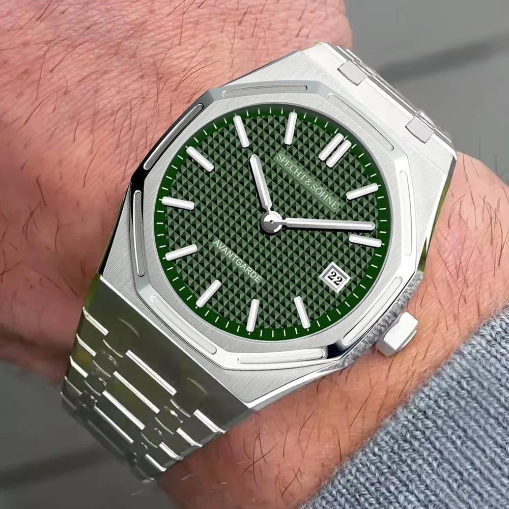 Specht & Söhne 2025 New fashion Watch For Men Quartz Movt Sports Watches Octagon Stainless Steel Sapphire Crystal 50M Waterproof