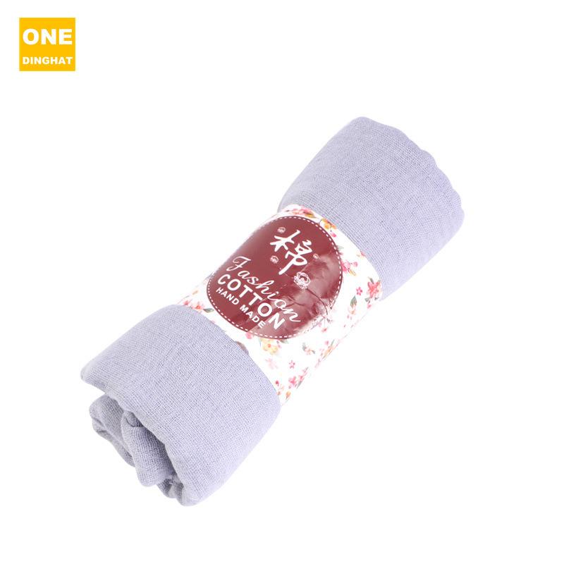 Pustende hodeplagg i bomull og lin, seersucker-skjerf, hodeplagg i etnisk stil, hodeplagg og lue Jdwj-32