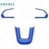 Car Steering Wheel Switch Button Trim 3* For Jeep Compass -2024 Bright Blue