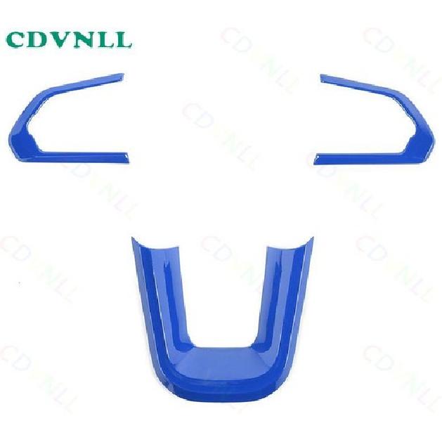 Car Steering Wheel Switch Button Trim 3* For Jeep Compass -2024 Bright Blue