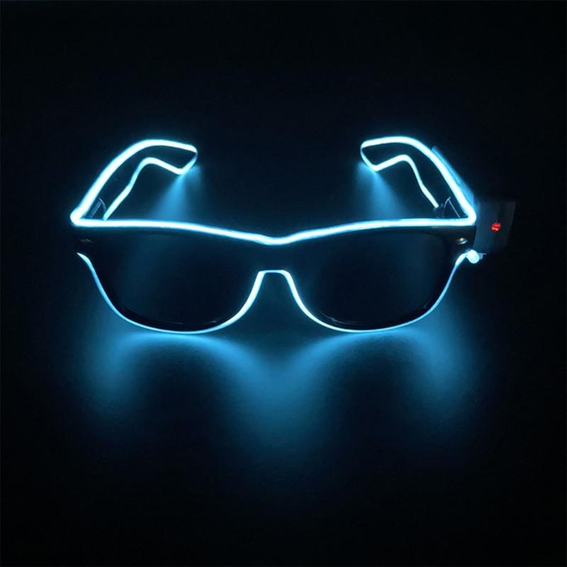 Decorative Glasses Trendy Glowing Glasses Light Up Party Decorations Christmas Gift Unique Take Photo Props