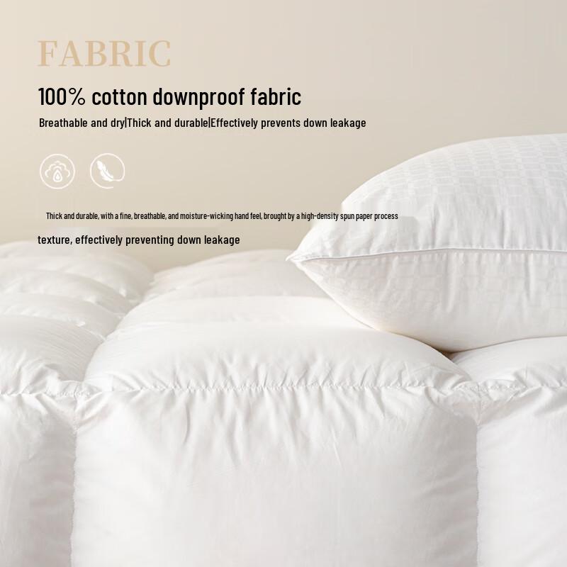 VCD White Duck Down Thick Winter Comforter