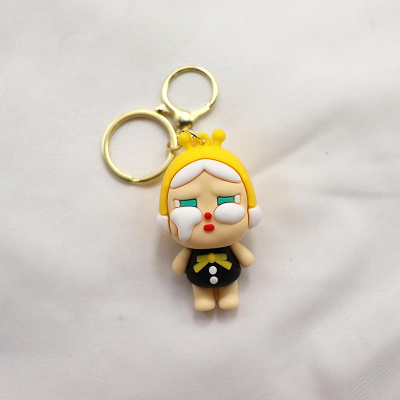 Crying Baby Keychain Pendant Three-dimensional Cute Girl Schoolbag Pendant Pendant Couple Car Key Chain Cartoon