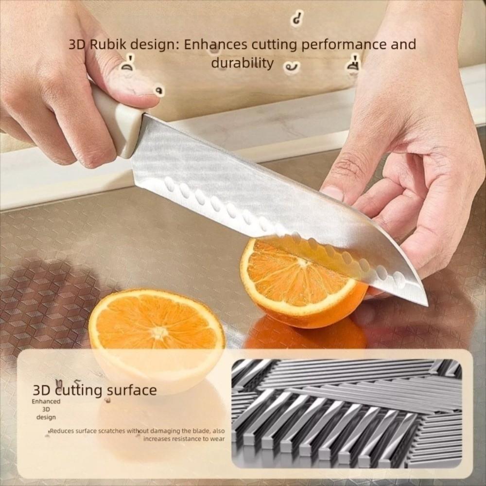 Stainless Steel Cutting Board Double Sided Antibacterial Chopping Board Cut Vegetables Meat Stand-up Cutting Boards Mats