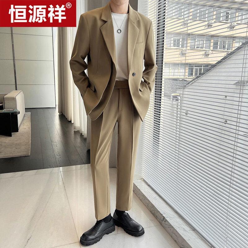 

Hengyuanxiang Men s Trendy Casual Suit Set 31