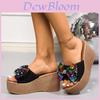Summer Womens Flip Flops With Glitter Butterfly Bow Pu Rubber Sole Casual Flat Sandals For Large Sizes