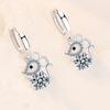 925 Sterlingsilber Neue Damen Mode Schmuck Ohrringe Zirkonkristall Maus Lange Quaste Hohl Retro Hakenohrringe