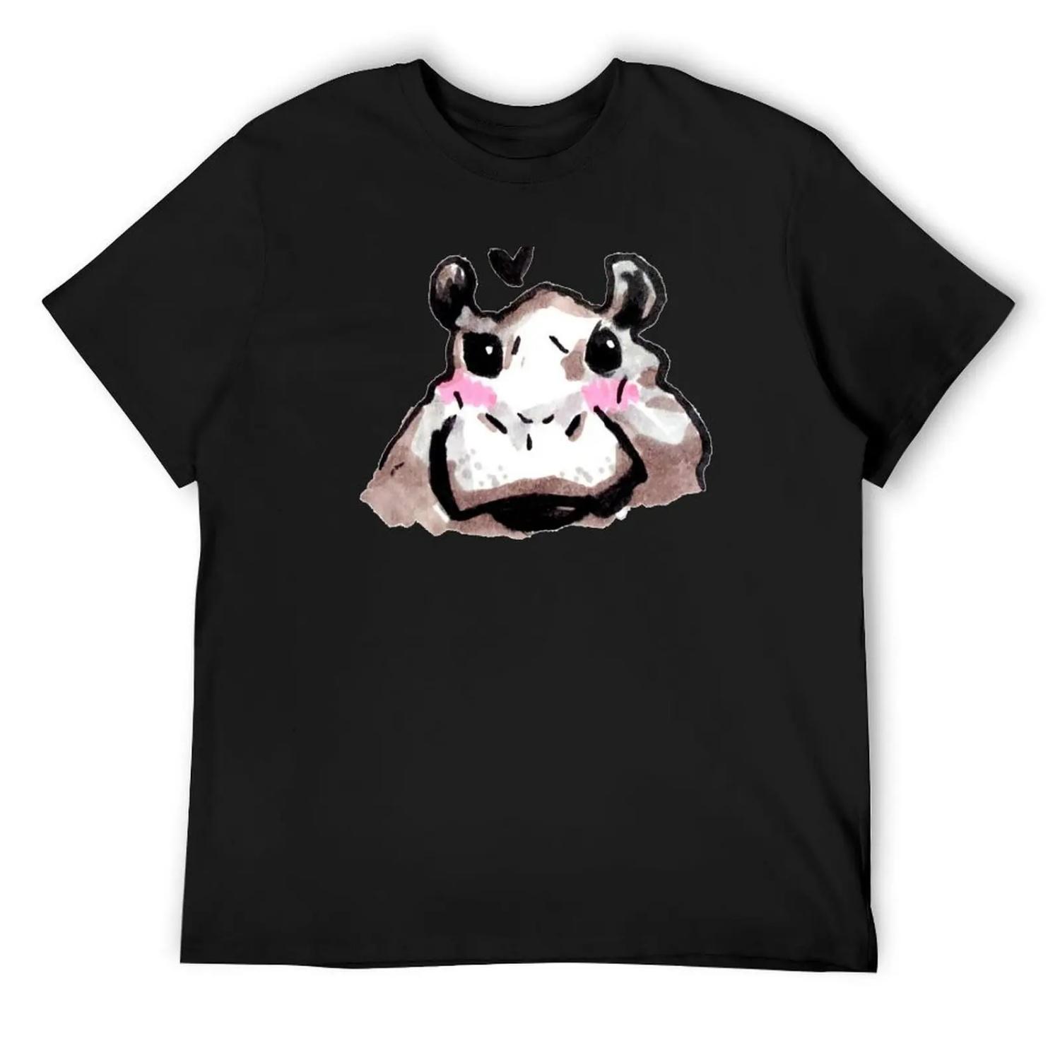 

Bby hippo T-Shirt Man t-shirt boys whites plus size tops mens t shirts casual stylish XXXXXL чорний