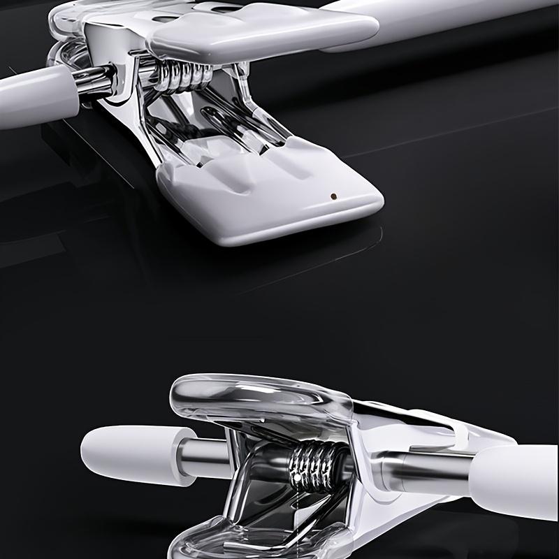 10pcs Adjustable Pants Hangers with Non-Slip Clips, Space-Saving Windproof Design for Towels, Socks, Underwear - Durable Metal Construction