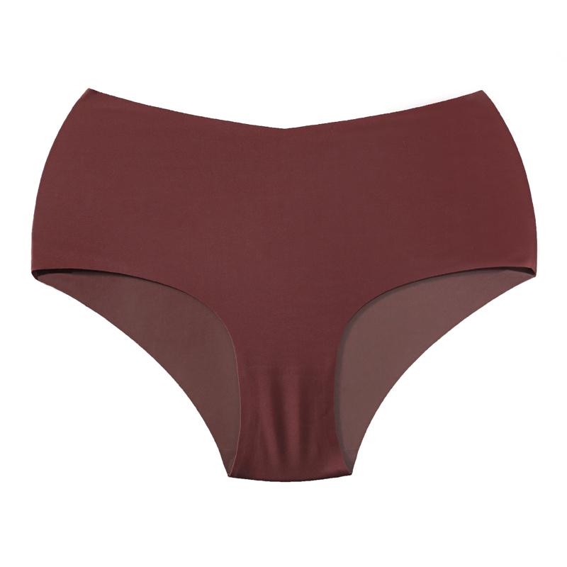 CINOON Women's Sexy High Waisted Panties Ice Silk Seamless Quick-Dry Underpant V-Waist Comfortable & Breathable Briefs
