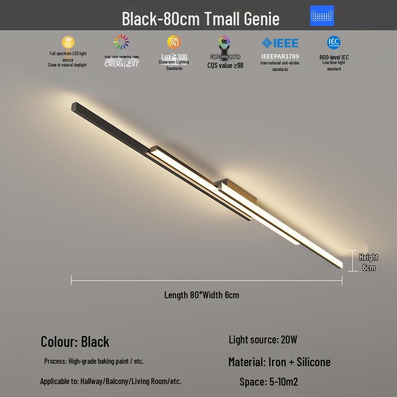 2025 Modern Minimalist Hallway & Corridor Light - Simple Design for Entrance, Balcony & Wardrobe Spaces
