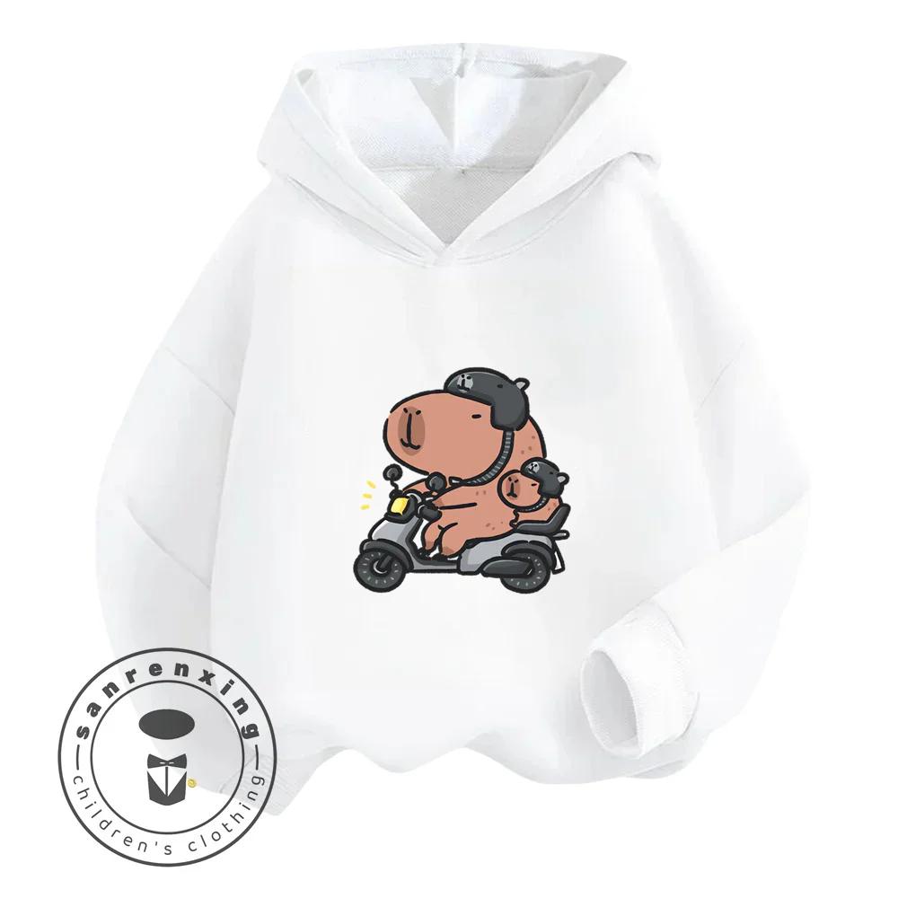 Capybara Cartoon Natural Cotton High Quality Niche Design Exquisite Details Feel Skin Friendly Children's Autumn Winter Hoodie