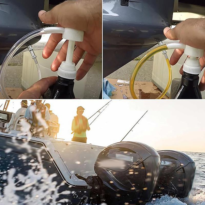 Bomba de Óleo de Engrenagem para Unidade Inferior Universal Com Adaptadores de 3/8 Polegada 8mm 10mm Para Garrafas Padrão de Quarto Motores de Popa para Barcos