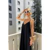 Zebra Patterned Strappy Deep Slit Wrapped Summer Dress