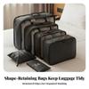 6 Pieces Packing Cube Set Nested Luggage Organizer Compact for Suitcases