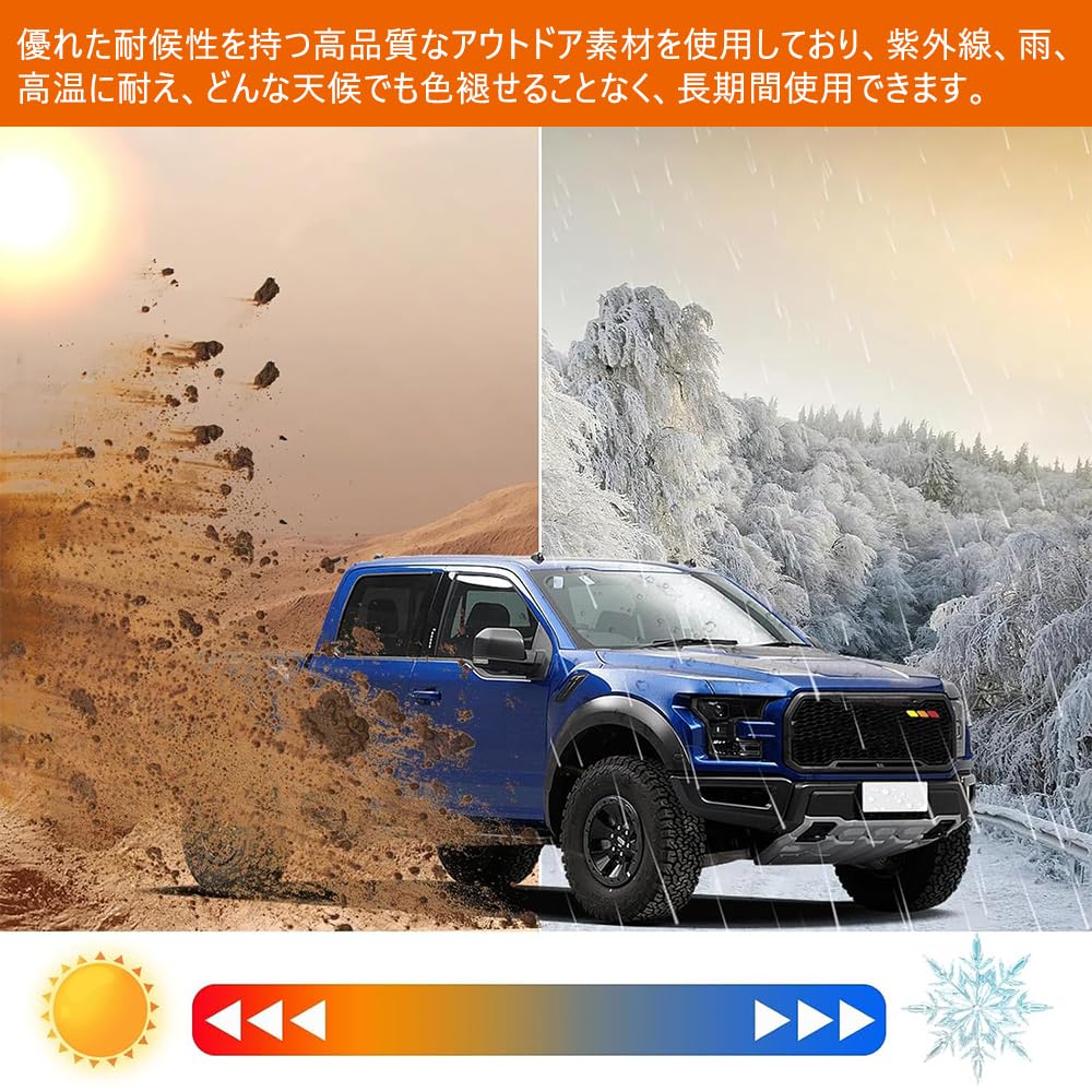Samcos Car Front Grille Grille Badge Tricolor Auto Car Accessories