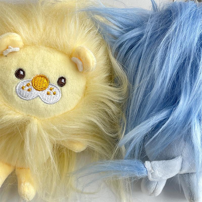 Creative Fluffy Lion Plush Keychain Fun Long-hair Monster Car Pendant Wholesale