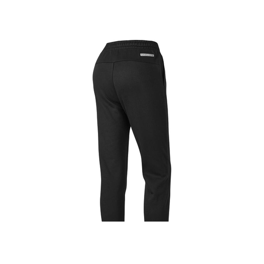 Skechers Basic Sports Series Comfortable Casual Versatile Fashion Simple Knitted Sports Pants Women Bottoms P423W102-0018