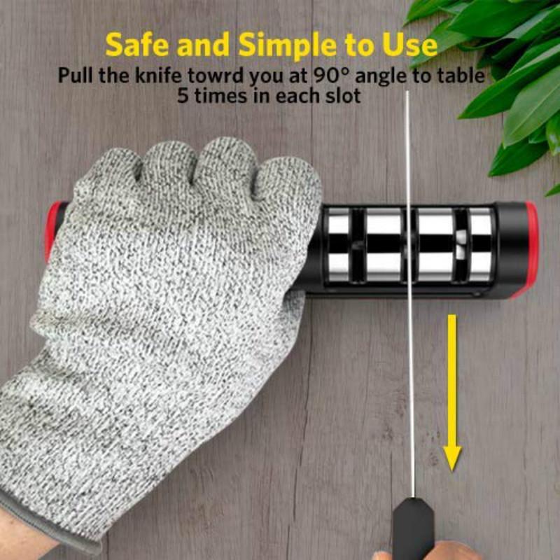 Vylepšený ořezávátko kuchyňských nožů 3-stupňový systém broušení nožů pro turistiku při kempování v kuchyni