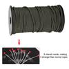 100m 9 Strands 4mm Heavy Duty Parachute Cord Lanyard String Cloth Line Camp Rope (Black)