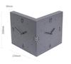 Corner Double-Sided Clock, Handmade Wooden Double-Sided Wall Clock, Stylish Wall Clock, Nordic Style Clock, Interior Decor
