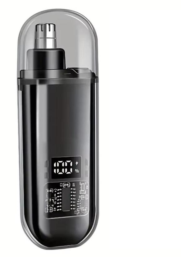 

2026 Nose Hair Trimmer Portable Trimmer for Nose Mini Nose and Ear Hair Trimmer Portable Nose Trimmer Rechargeable Trimmer чорний