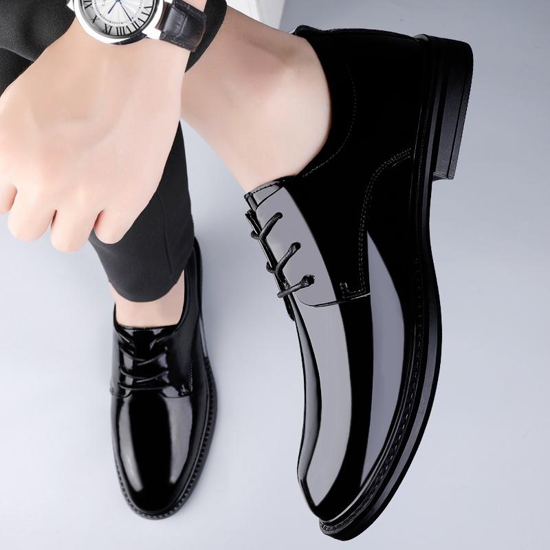 Fashion Fashion Lace Up Italian Mens Casual Shoes  Leather Men Dress Oxfords Shoes Luxury Brand Moccasins Walking Shoes Plus Size 37-45