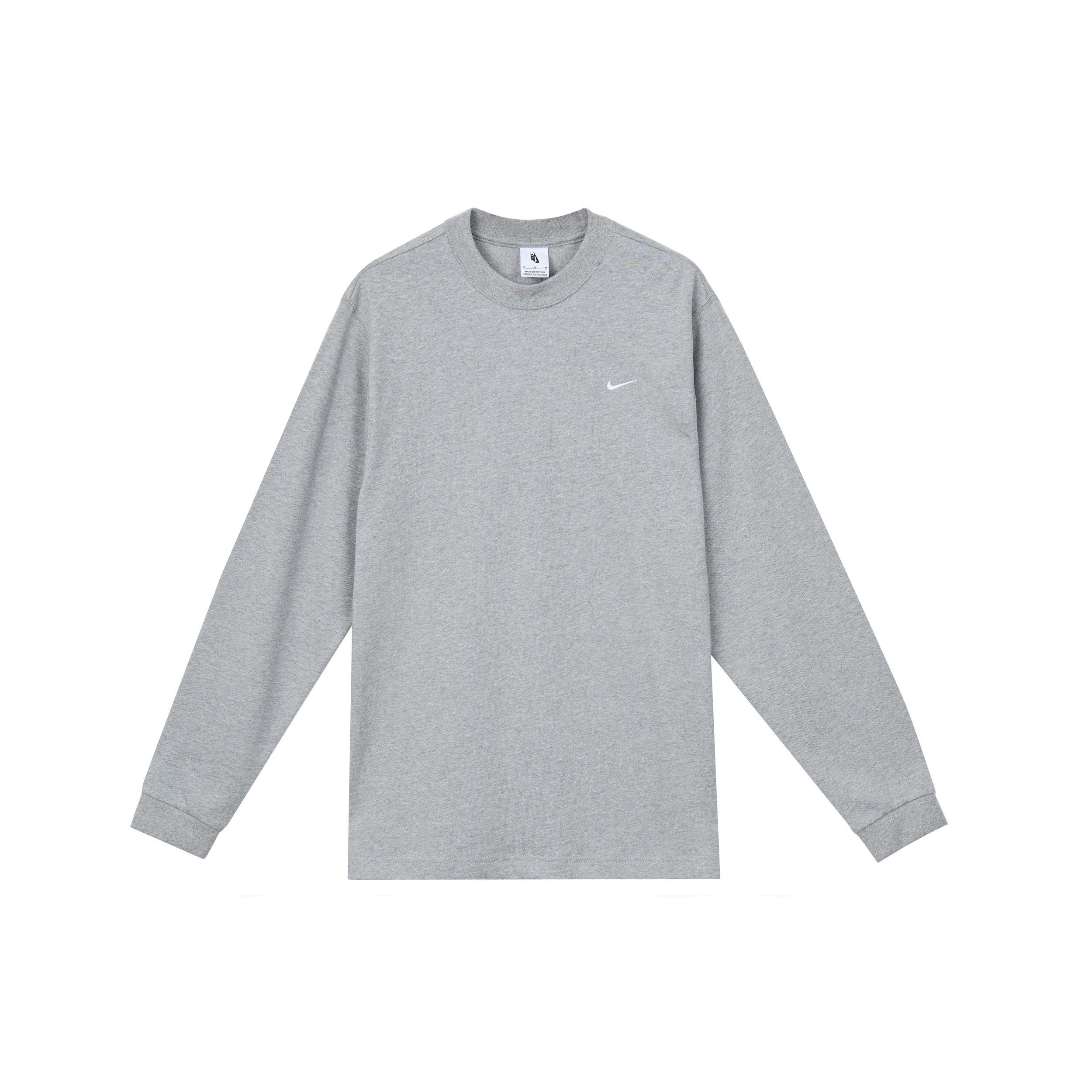 Мужская толстовка Nike Solo Swoosh Серая DX0885-063 L