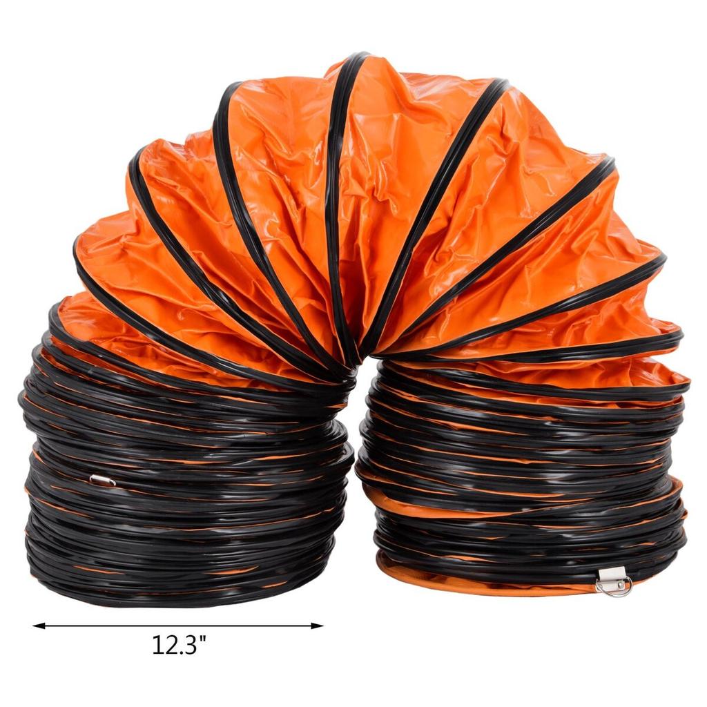 25FTDuct Hosing, PVC Flexible12 Inch Portable for Exhaust Fan