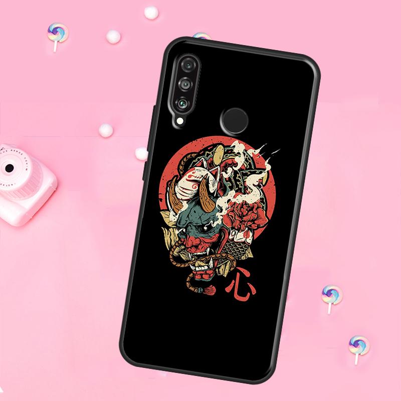 

Japanese Samurai For Huawei Nova 10 9 SE 3i 7i 8i 11i 12i Y73 Y90 Y70 Y72 Y61 Y91 P60 Pro P30 P40 Lite Case Huawei Nova 11i