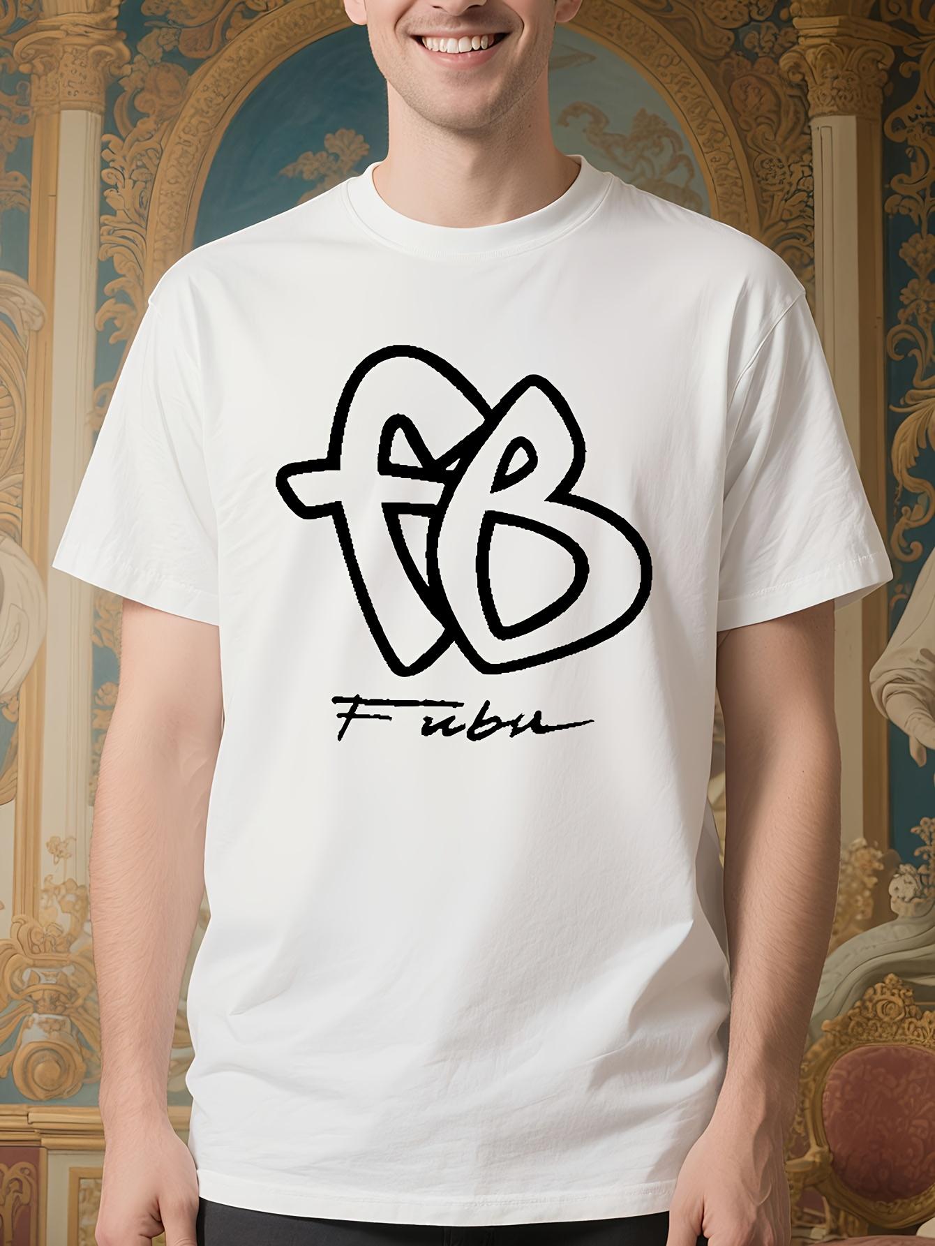 FUBU FB Big Logo Stretch Cotton Graphic Tshirt for Men an... XL