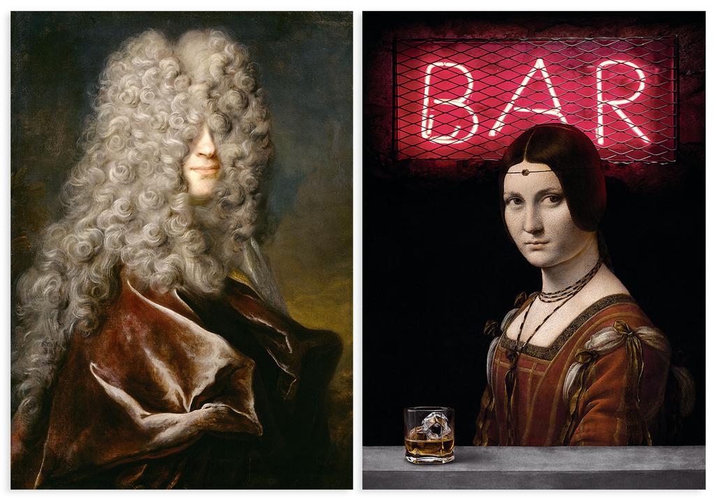 Set of Two Posters Portraits Painting