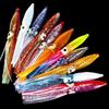 10 Pcs/lot 8cm Multicolored Flash Scale Bionic PVC Lua Bait Big Head Squid Soft Bait
