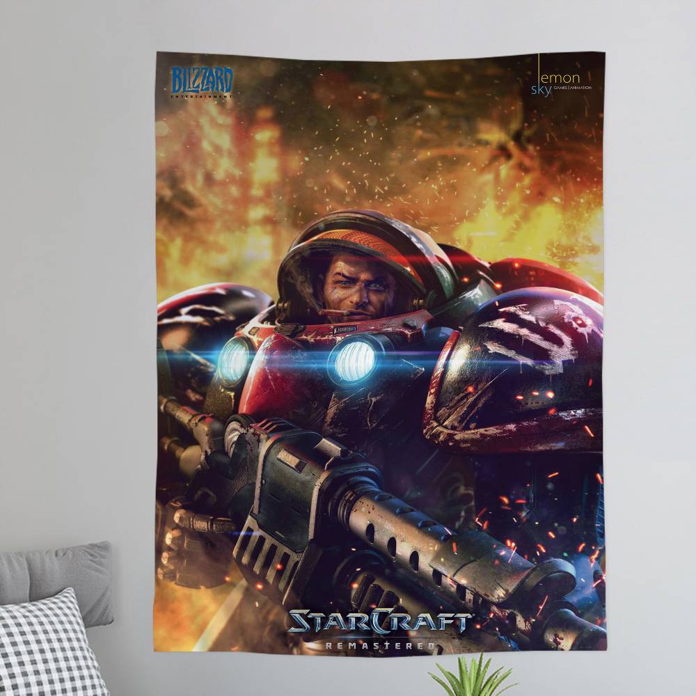 

SStarcraft 2 Chart Tapestry Art Science Fiction Room Home Decor Cheap Hippie Wall Hanging 74x94cm(29x37in)