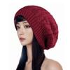 Women Winter Warm Knitted Newborn Hat Large Head Small Face Versatile Ear Protection Fashion Wool Pile Hat