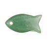 Ciondolo Piccolo Pesce 22mm con Sei Cristalli Sintetici Rari Fatto a Mano Materiali Naturali Levigato Liscio Fascino per Gioielli DIY