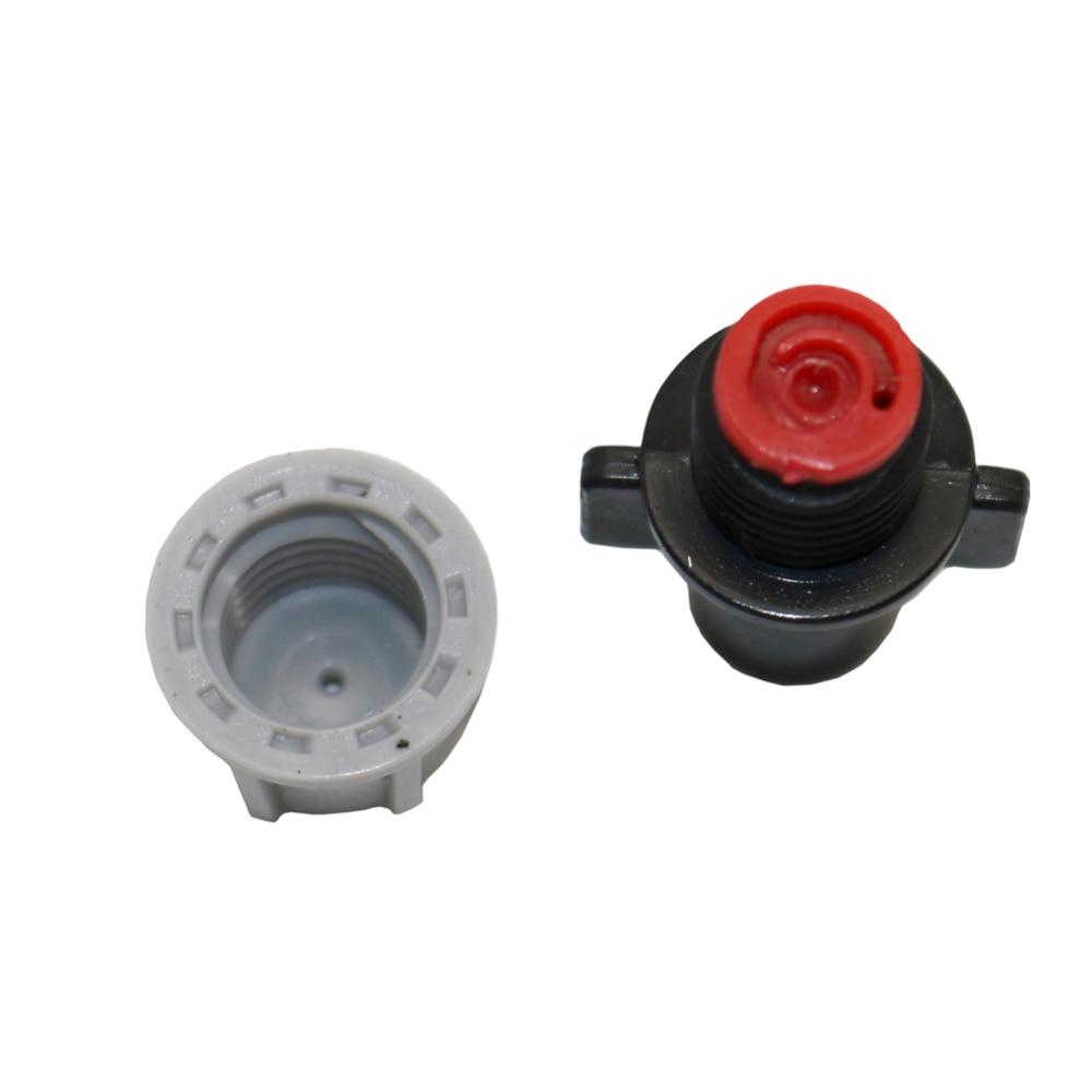 10 Pcs Gray Spray Nozzle With 4mm / 7mm Tee Apply Watering Sprayed On Plants Spray Radius 0.6-0.9m High Quality Sprayer Nozzle