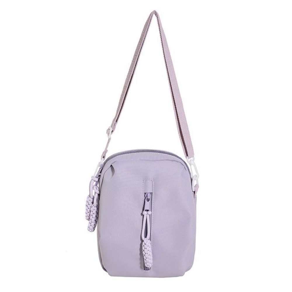 

Solid Color Kawaii Itabag Zipper Bag Shoulder Bag Pouch Bag Transparent Bags Travel фиолетовый